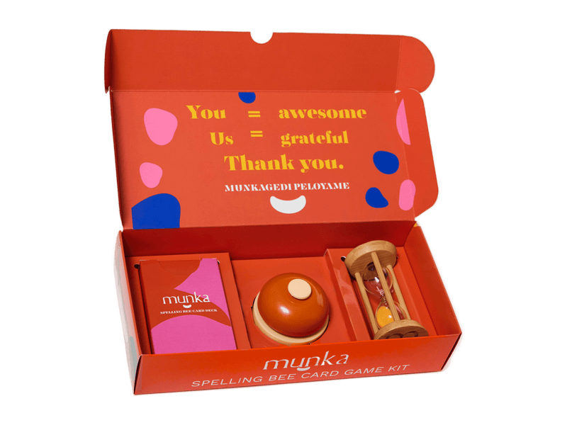 Munka Spelling Card Game Kit